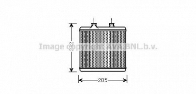 AVA QUALITY COOLING ms6472 -  Теплообменник, отопление салона